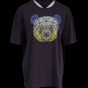 T-shirt with rhinestone print hot stamp